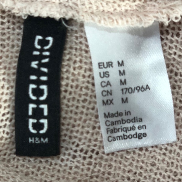 H&M Divided Hoodie Sweater Size M Lightweight - Picture 3 of 8